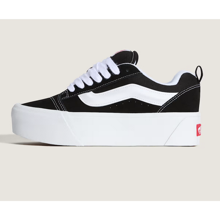 Vans Knu Stack Plateau Schuhe - Black / White