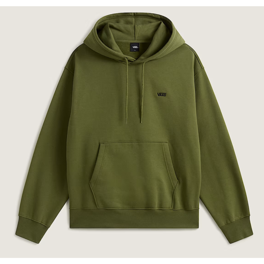 Vans Left Chest 2 Logo Hoodie Grey - Kelly Green Grün
