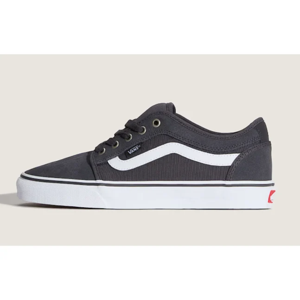 Skate Chukka Low Sidestripe - Charcoal/White