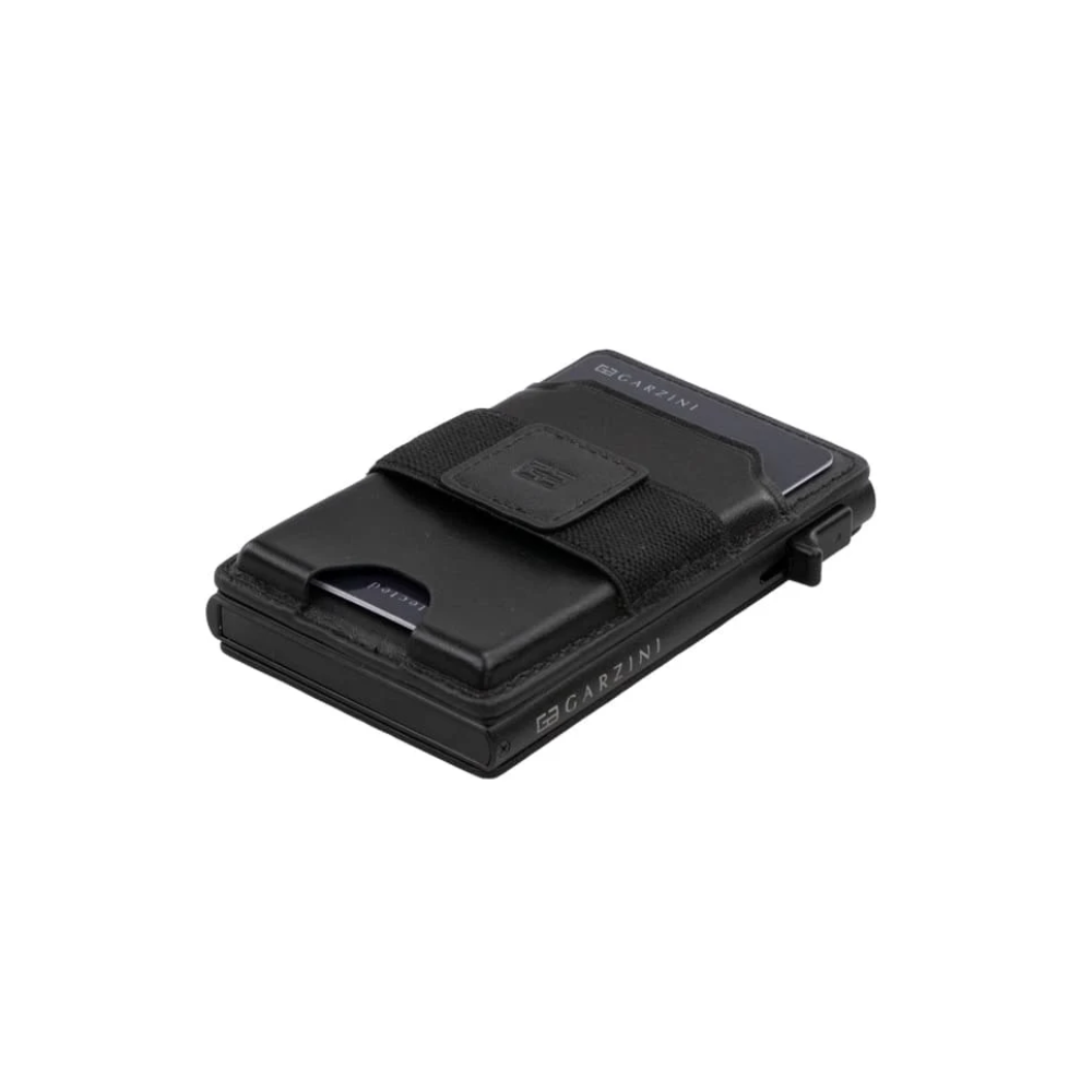 Garzini Magsafe Metal Wallet - Dual Functionality - Black