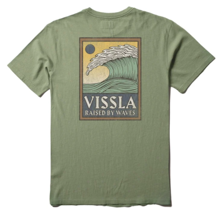 Vissla Peaky Tee - Sage Grün
