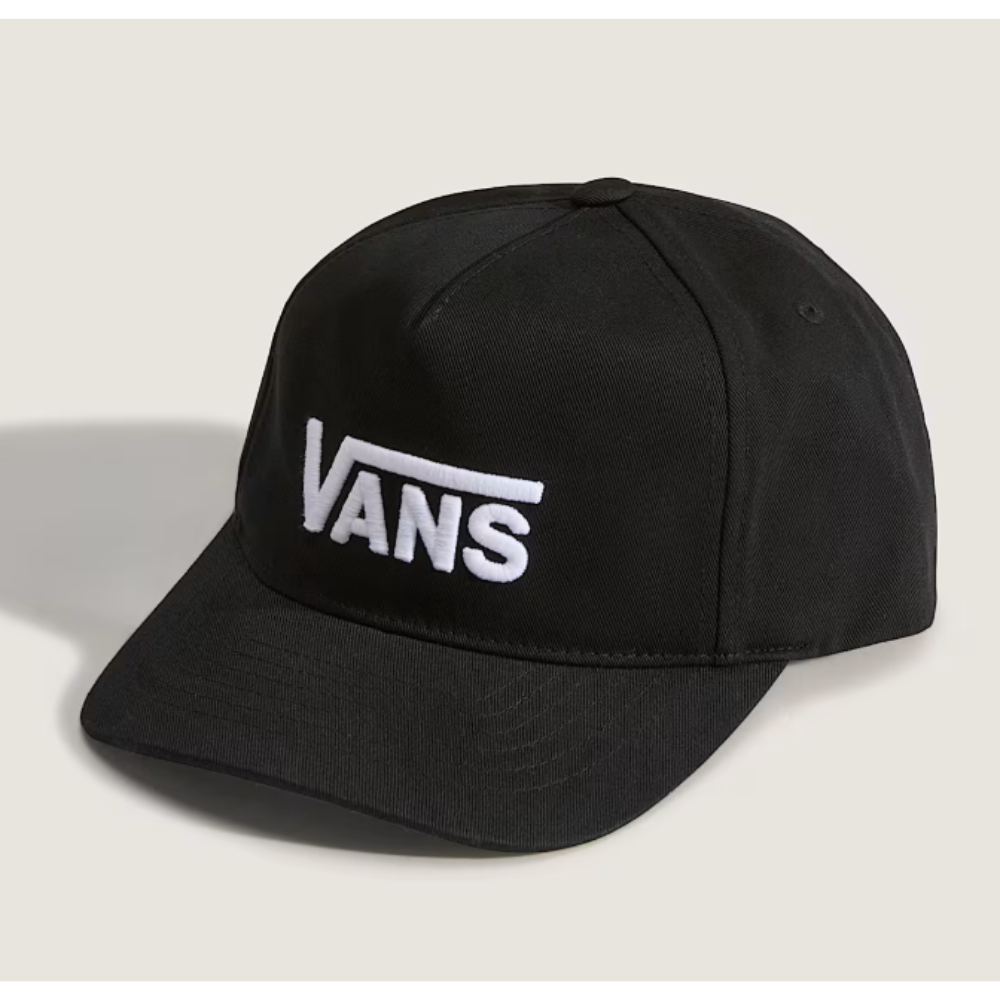 Vans KIDS Drop V Logo Snapback Cap - Black