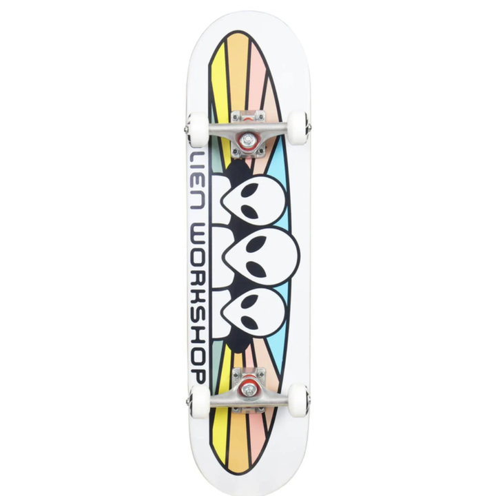 Alien Workshop Spectrum Skateboard Komplete  7.75 - Weiß/Rot/Gelb