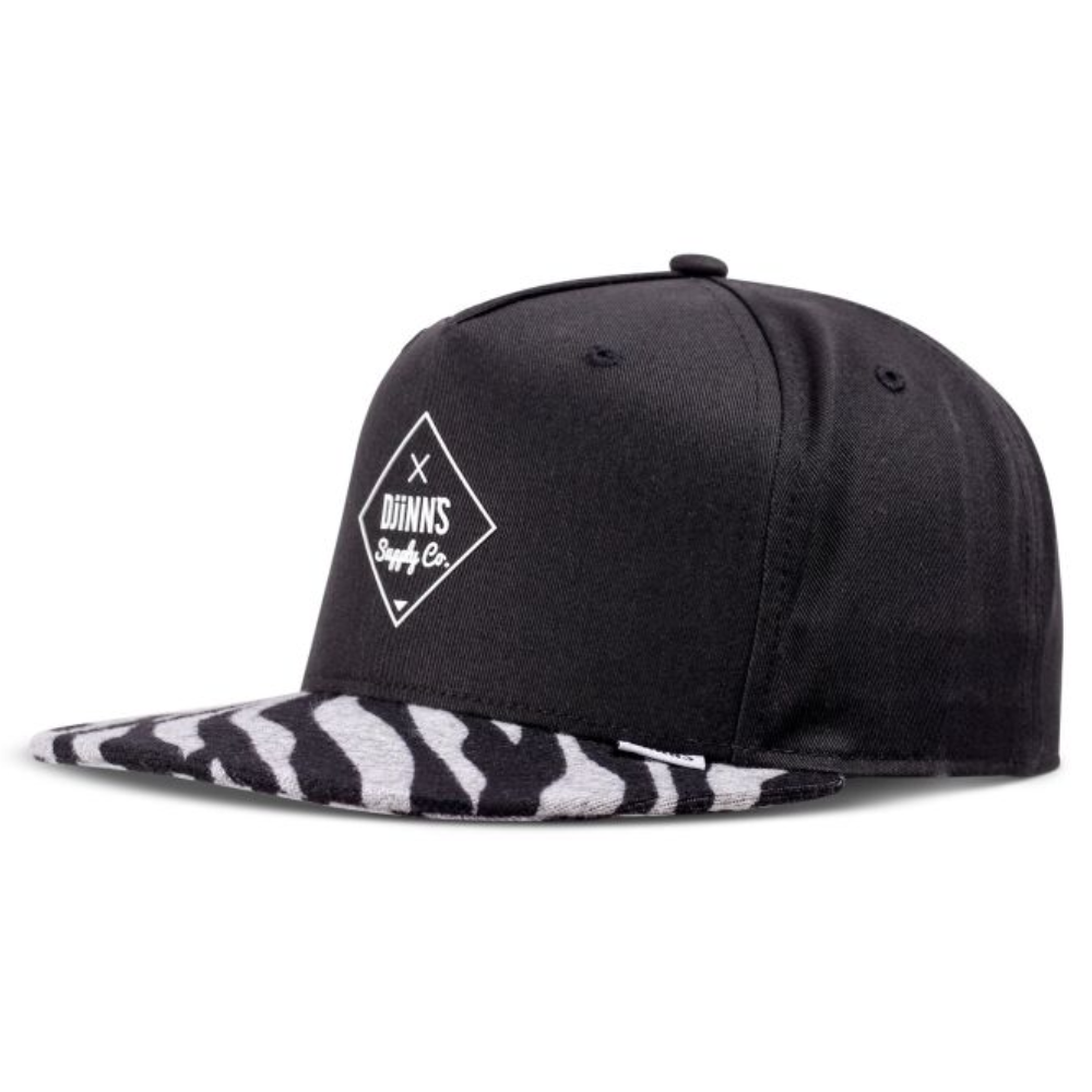 Djinns Rubbertigerstripes Rev. 5 Panel Snapback Cap - Black