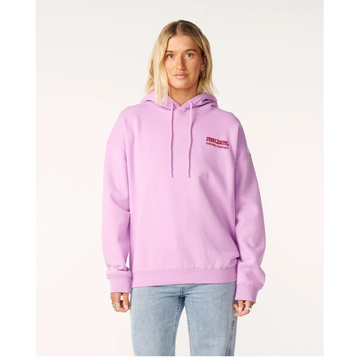 Ripcurl Surf Puff Heritage Hoodie - Bright Lilac