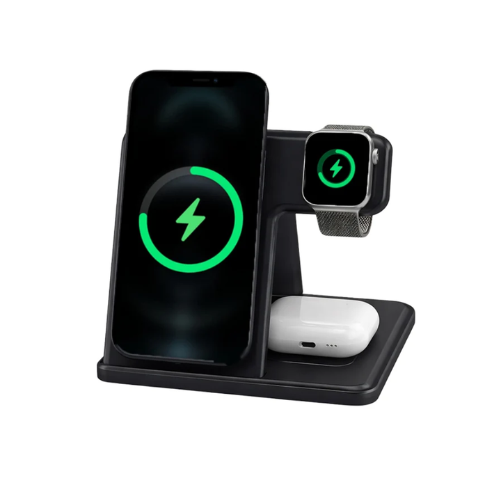 Garzini / Hunterson 3-IN-1 Wireless Charger - Black
