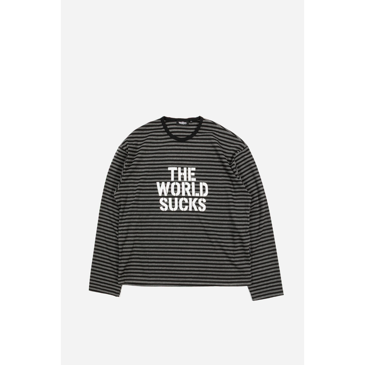 Wasted Paris T-Shirt Manches Longues World Sucks - Grey