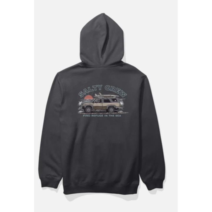 Salty Crew Get Ready Fleece Hood - Schwarz