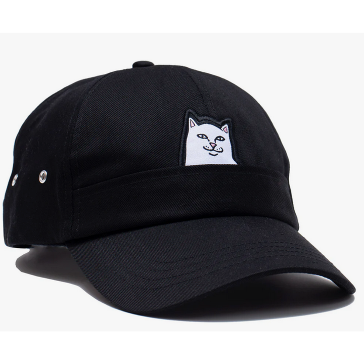 RIPNDIP Lord Nermal 6 Panel Pocket Hat - Black