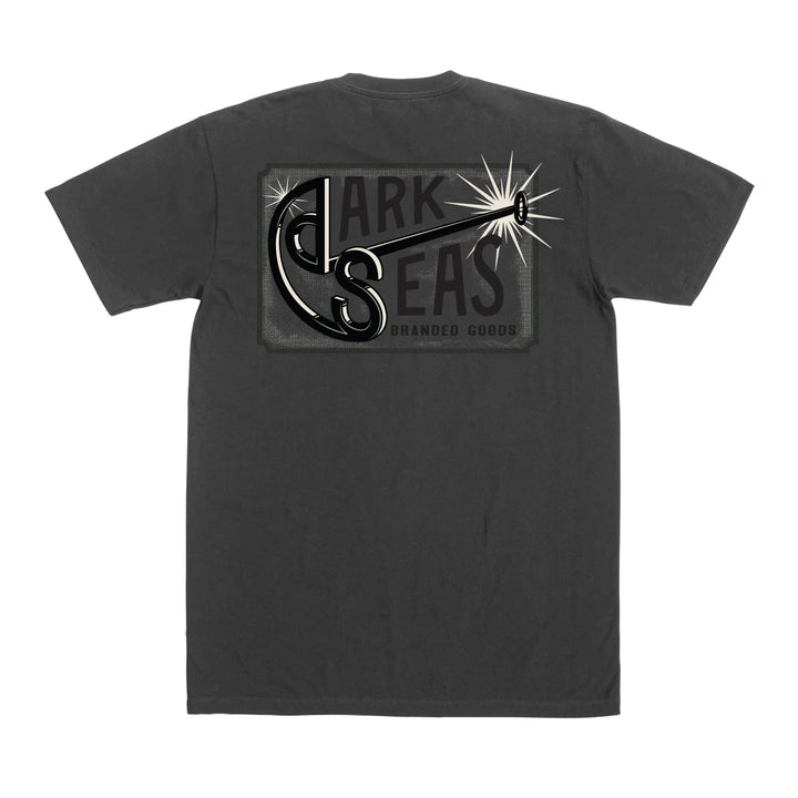 Dark Seas Branding Iron Pigment T-Shirt - Graphite