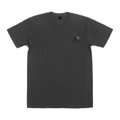 Dark Seas Branding Iron Pigment T-Shirt - Graphite