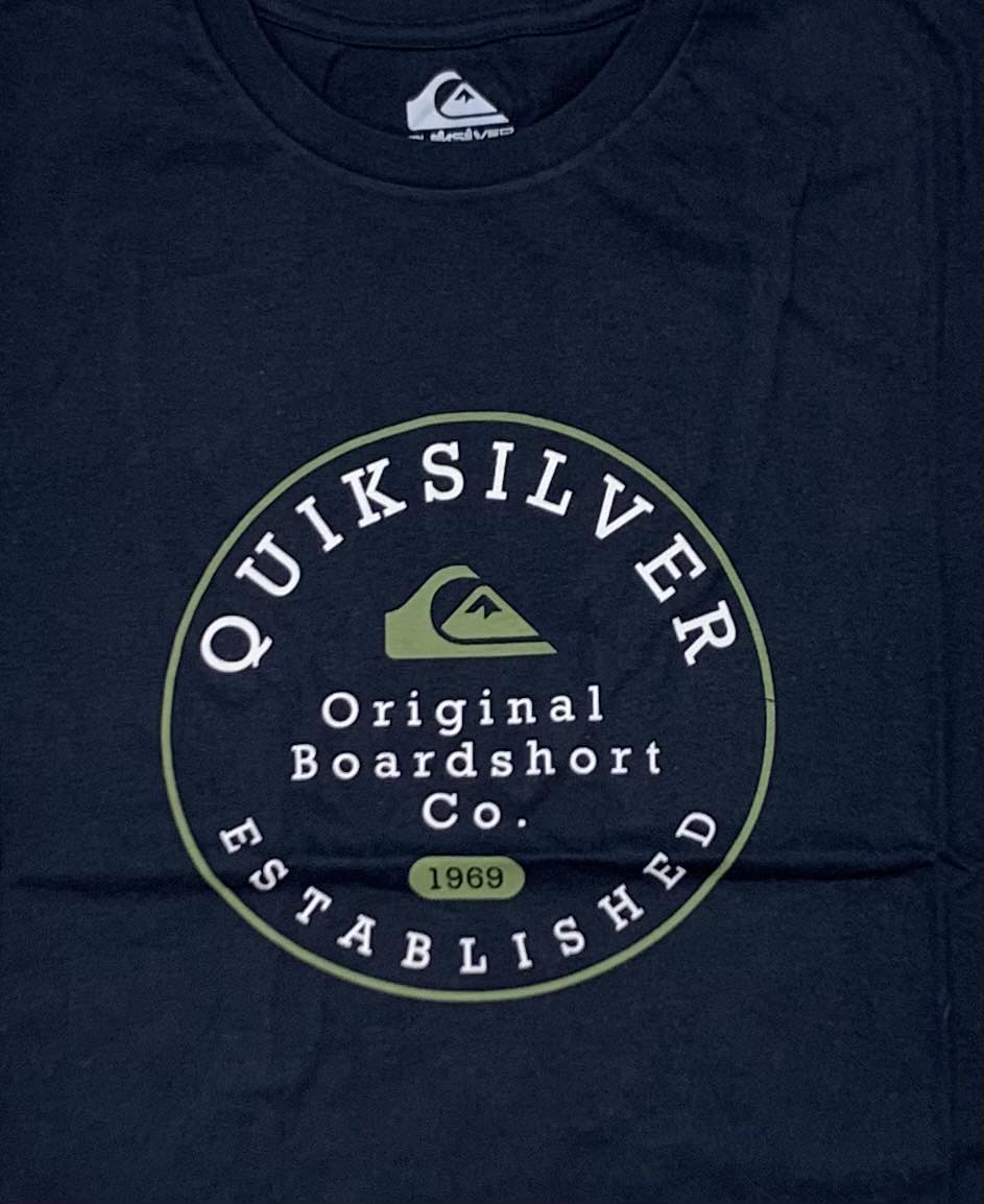 Quicksilver Circle Trim T-Shirt - Navy Blazer