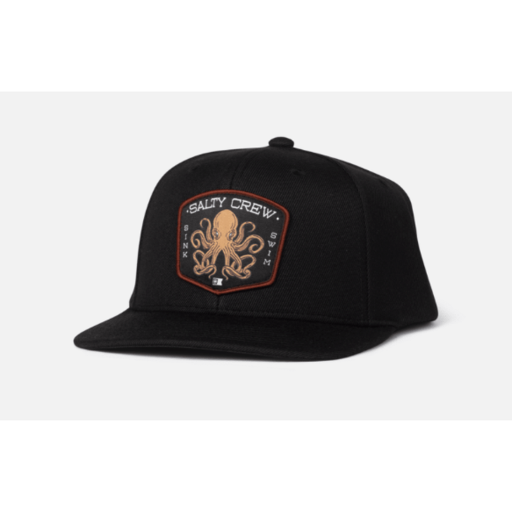 Salty Crew Tako Club Snapback Cap - Black