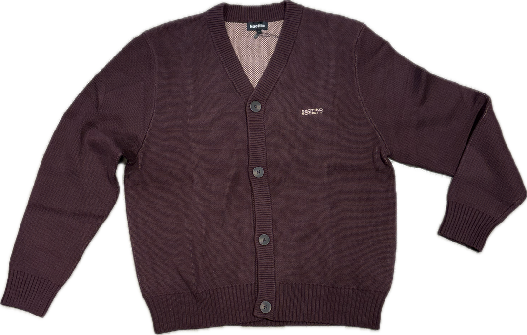 Kaotiko Cardigan Stick Jacke Snake - Braun