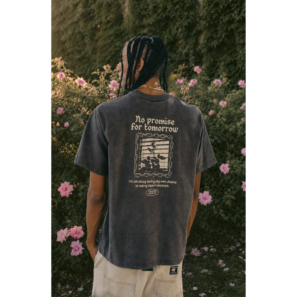 Kaotiko T-Shirt No Promise For Tomorrow - Black Washed