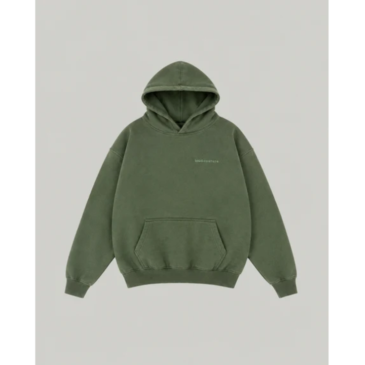 HomeBoy OLD SCHOOL PUFFY Hood - Green Washed