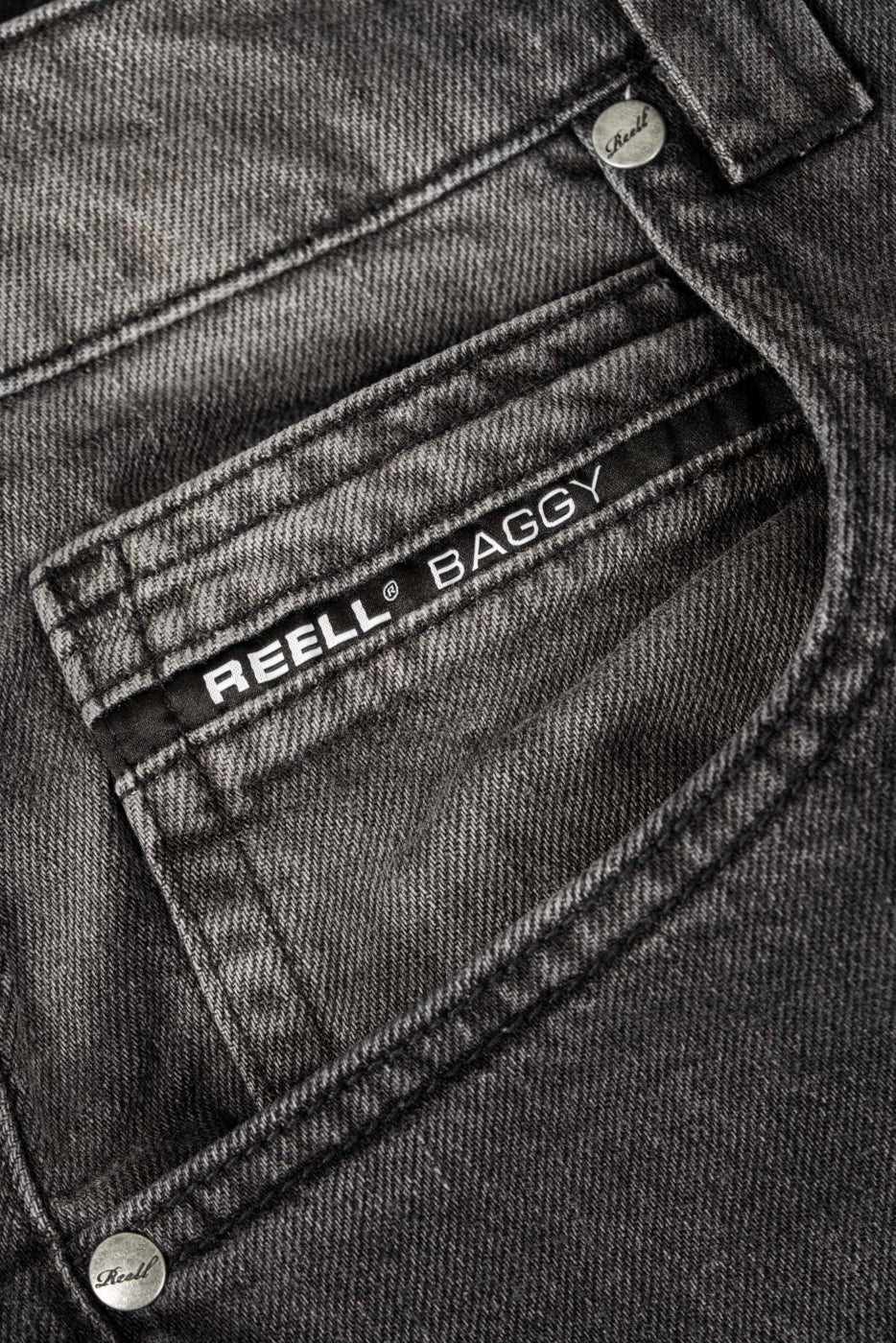Reell Giant Baggy Black Grey Wash