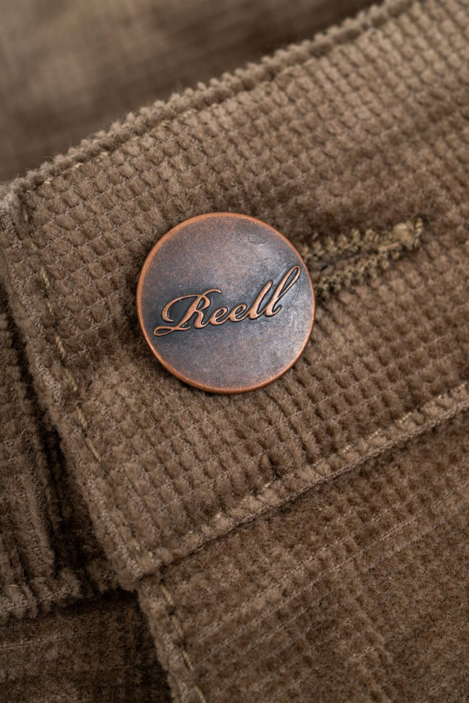 Reell Solid Cord Jeans - Lichen Square Cord