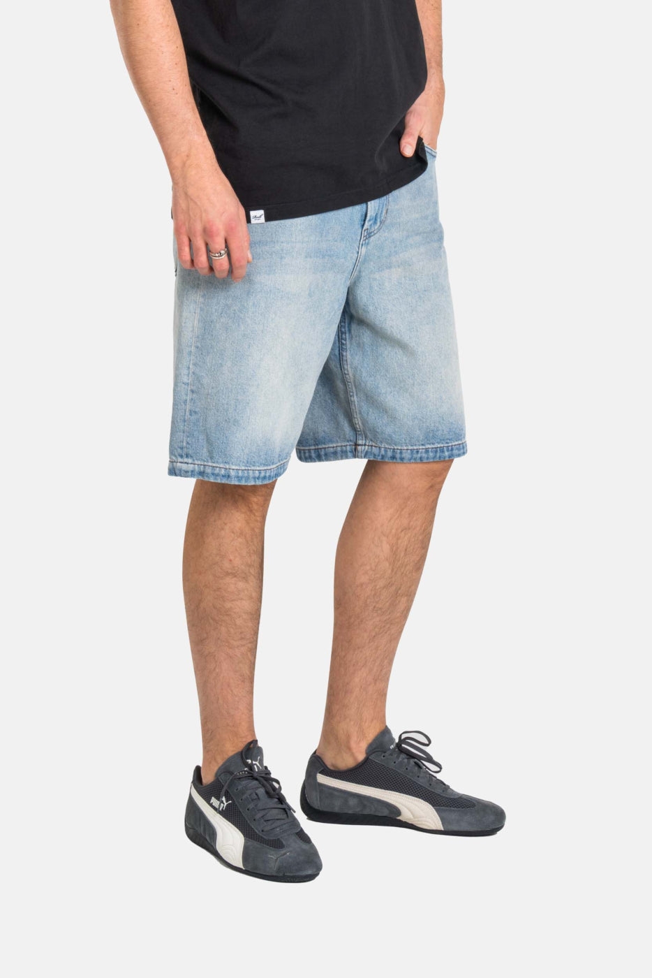 Reell Bolt Jeans Short - Vintage Mid Blue
