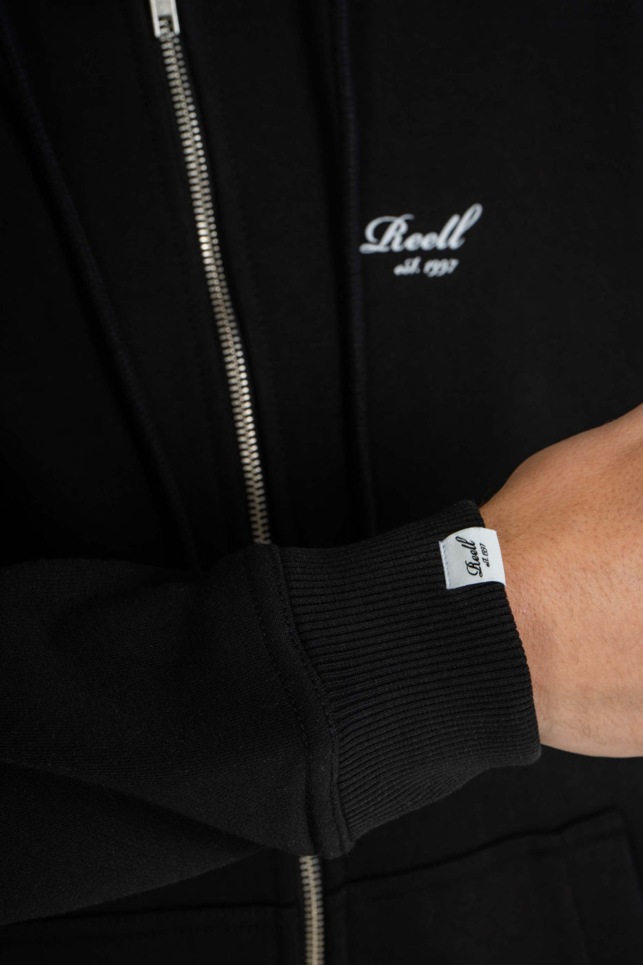 Reell Staple Zip Hoodie Deep Black