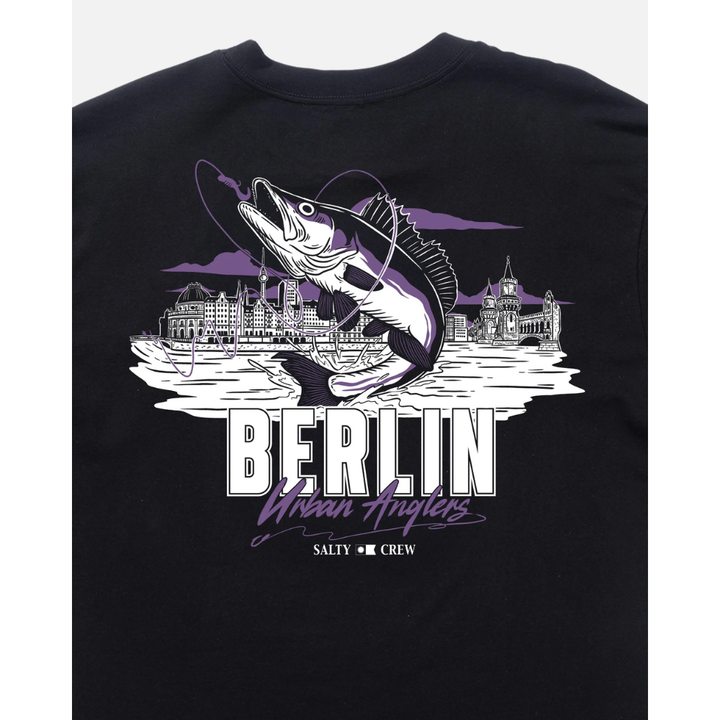 Salty Crew Berlin Urban Angler Tee - Black