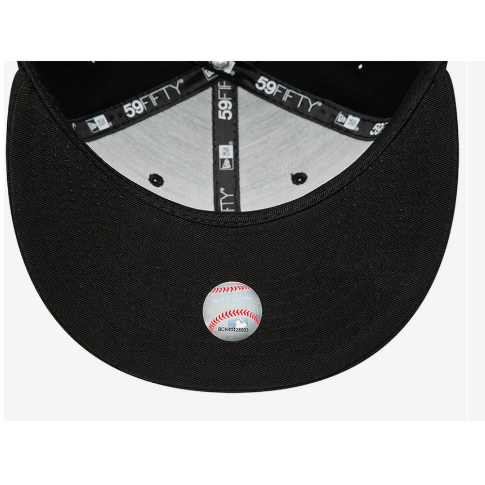New Era 25203 Chicago White Sox MLB 59FIFTY A-Frame Fitted Cap -Black Black