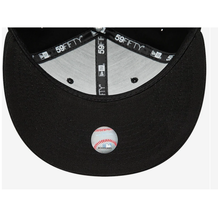 New Era 25203 Chicago White Sox MLB 59FIFTY A-Frame Fitted Cap -Black Black