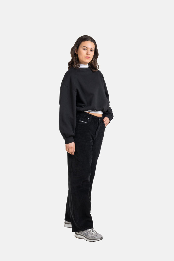 Reell WOMEN CHLOE BAGGY Cord Pants - Black Cord
