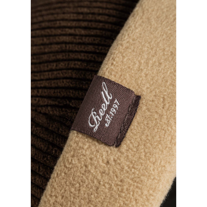 Reell Docker Cap - Dark Brown Cord Beige Fleece