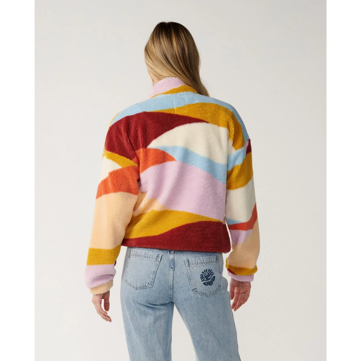 Ripcurl Retro Swell Standard Fleecejacke mit Reißverschluss - Multi