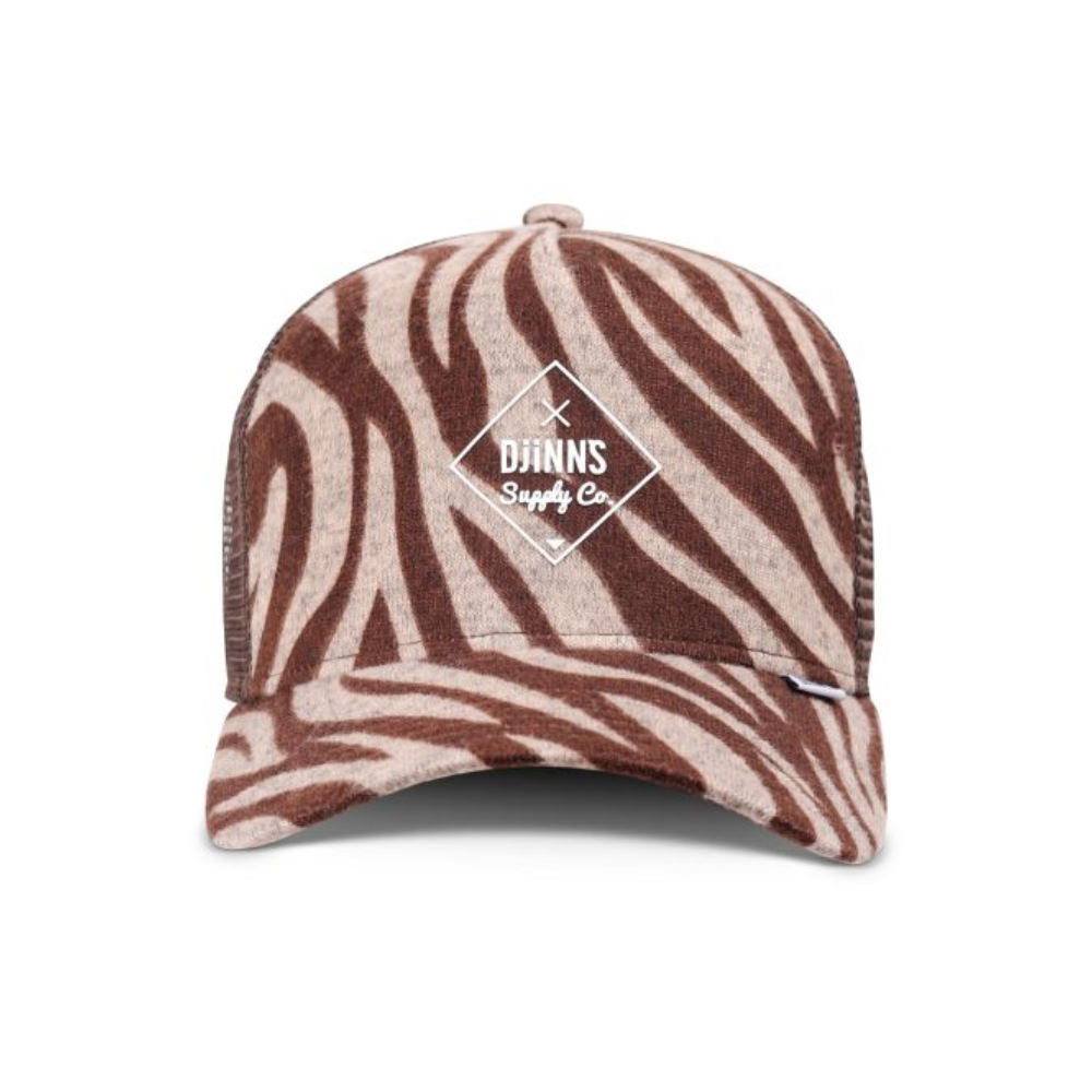 Djinns Rubbertiger Stripes Trucker Cap HFT - Brown