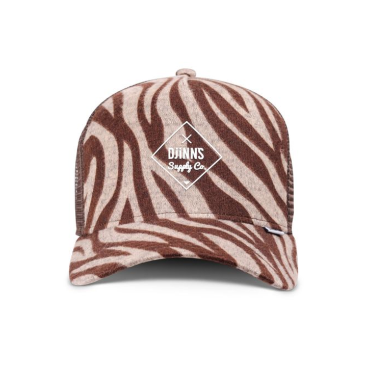 Djinns Rubbertiger Stripes Trucker Cap HFT - Brown