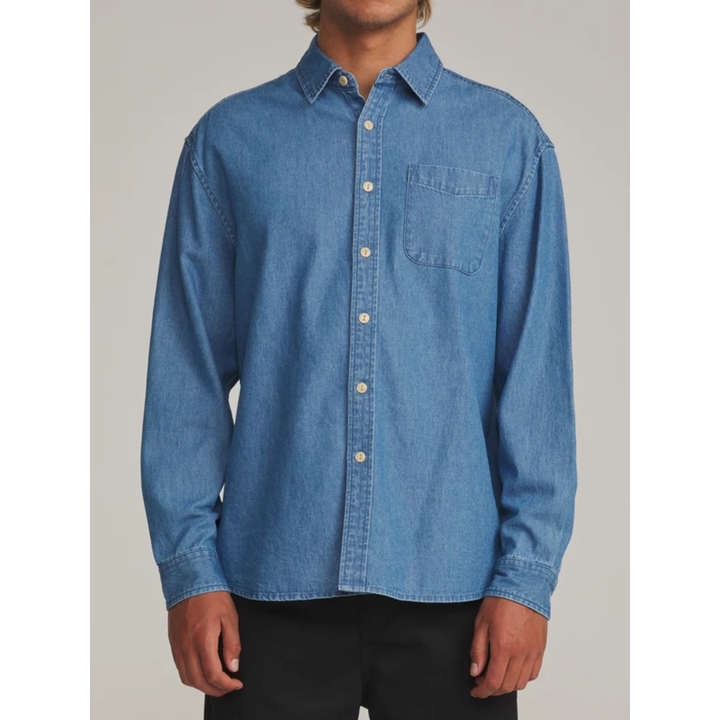 Katin Henry Denim Shirt - Medium Indigo