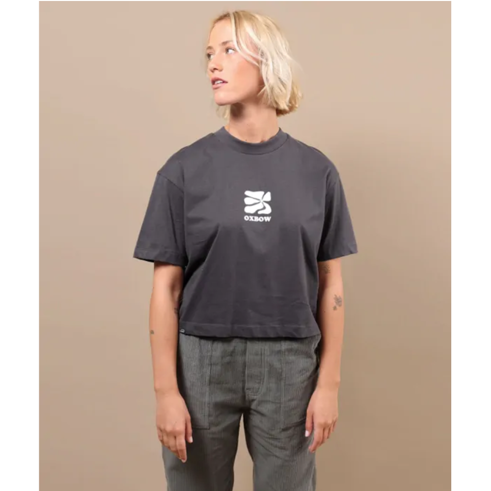 Oxbow Retroflo T-Shirt - Grey Caviar