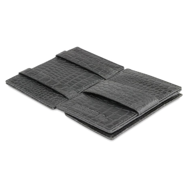 Garzini / Hunterson Essenzial Coin Magic Wallet 7 Cards - Croco Black