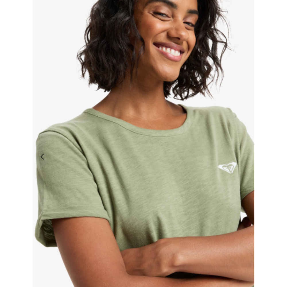 Roxy Oceanwave Regular Emby T-Shirt - GLD0 Grün
