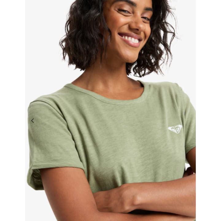 Roxy Oceanwave Regular Emby T-Shirt - GLD0 Grün