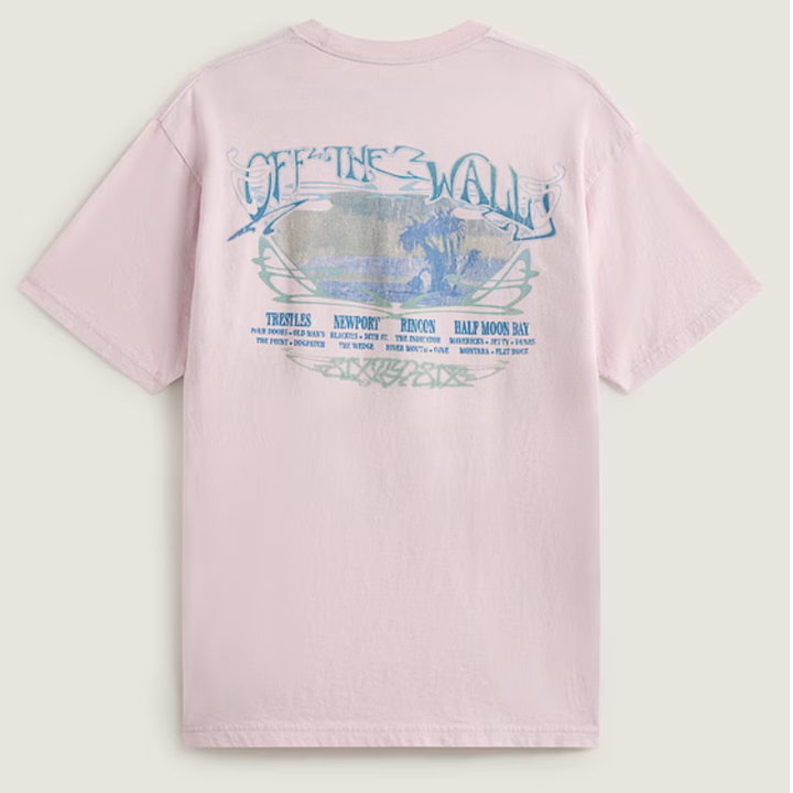 Vans Jetty Sets Tee Pale Petalt - Pearl White Rosa
