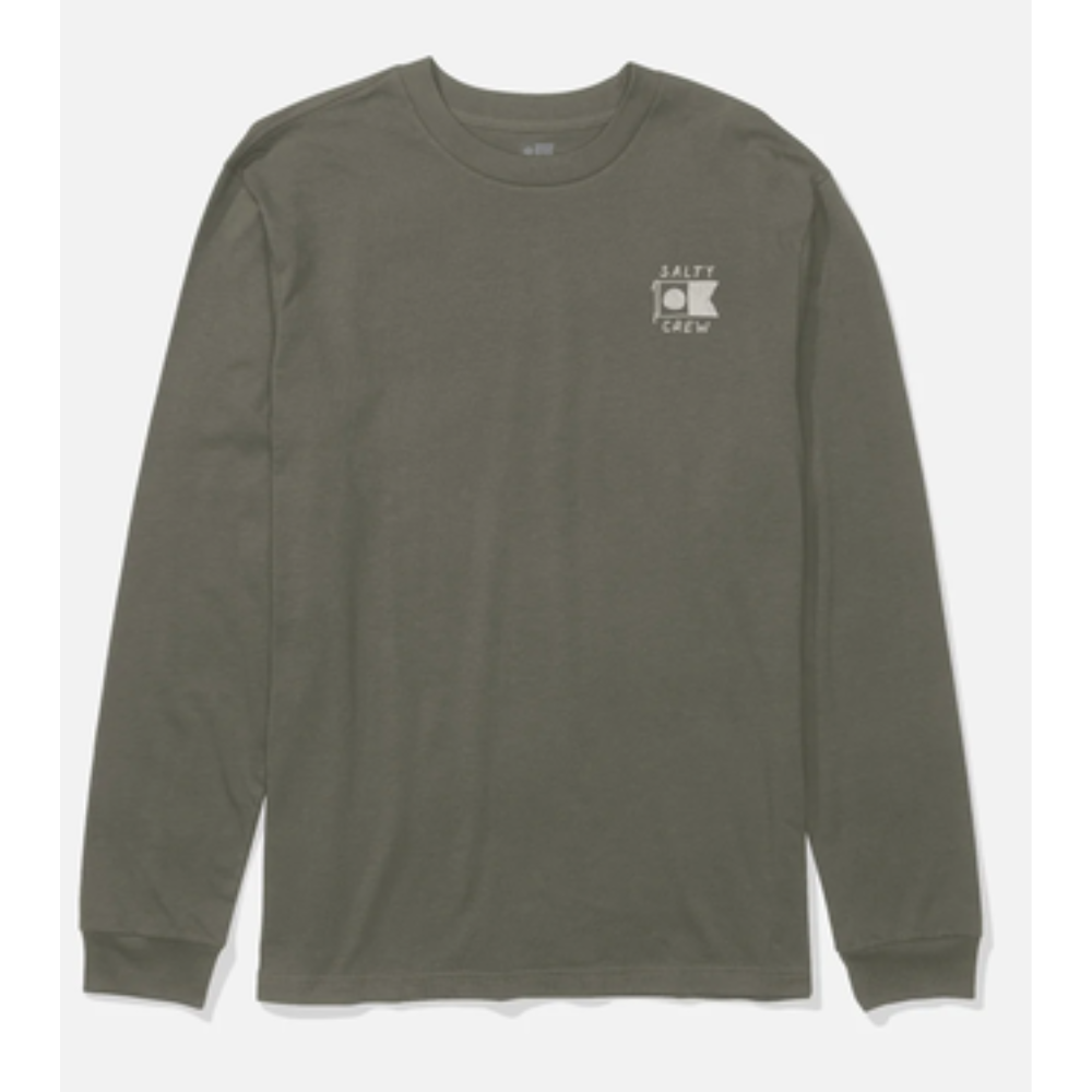 Salty Crew Call Sign Ls Tee - Dusty Olive Longsleeve