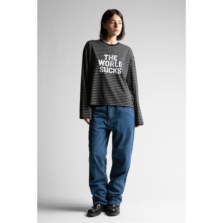 Wasted Paris T-Shirt Manches Longues World Sucks - Grey