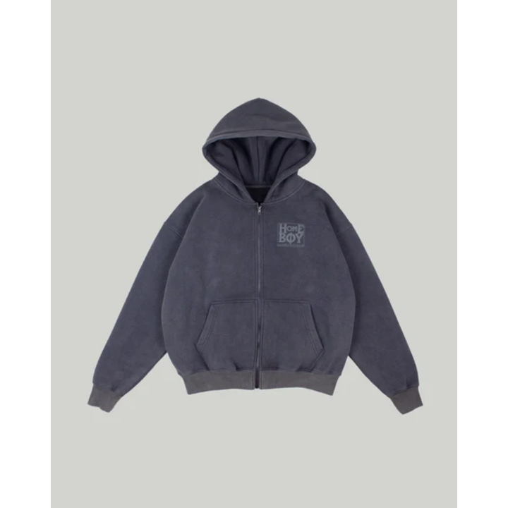 HomeBoy  OLD SCHOOL Hoooded Jacket Grey Washed