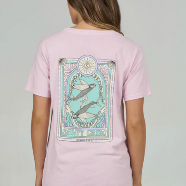 Salty Crew Zodiac Boyfriend Tee - rose