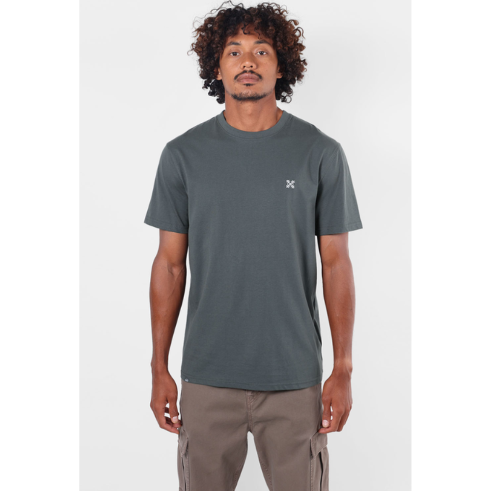 Oxbow Tebaz T-Shirt - Pewter Dunkel Grün