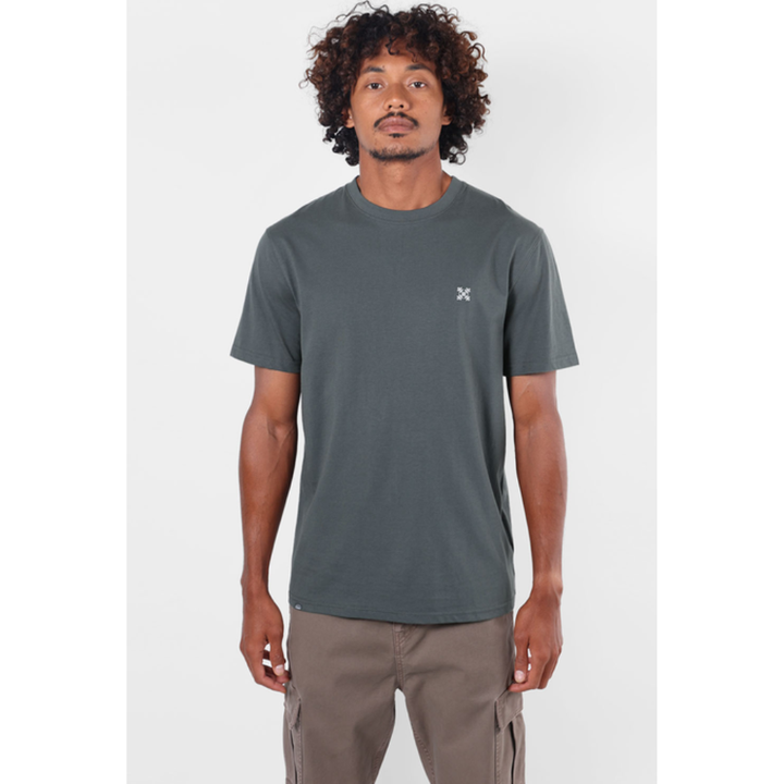 Oxbow Tebaz T-Shirt - Pewter Dunkel Grün