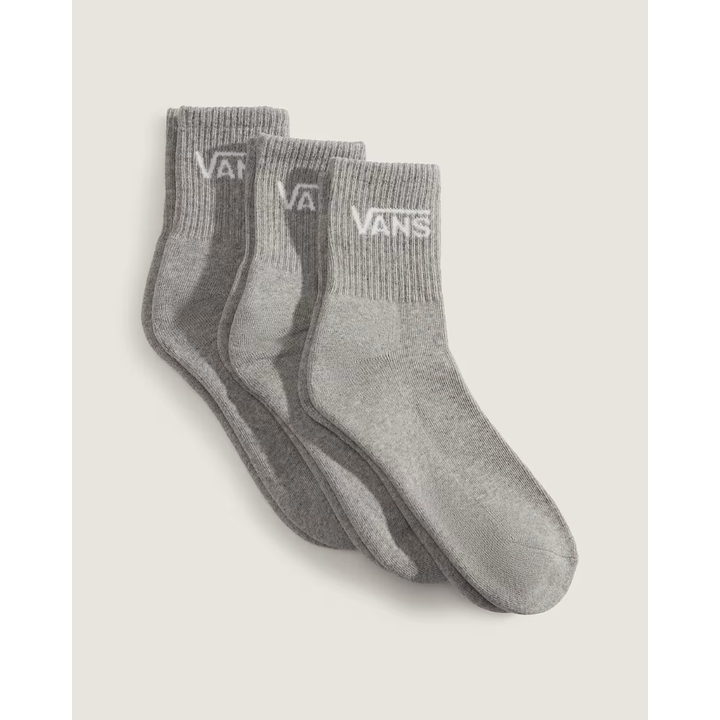 Vans Classic Half Crew Socks (3 Paar) - Heather Grey