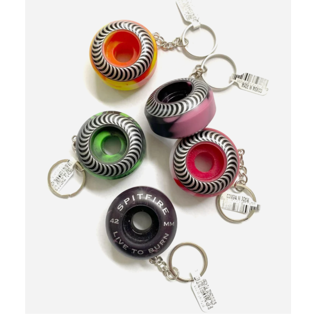 Keychain Spitfire Wheel Swirl - Red