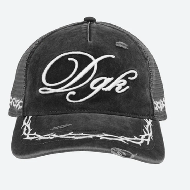 DGK Torn Trucker Cap - Black