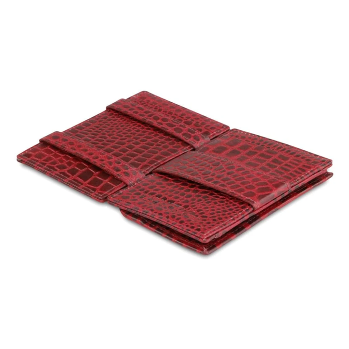 Garzini / Hunterson Essenzial Coin Magic Wallet 7 Cards - Croco Burgundy