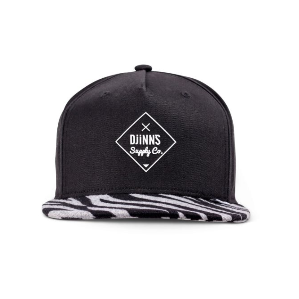 Djinns Rubbertigerstripes Rev. 5 Panel Snapback Cap - Black