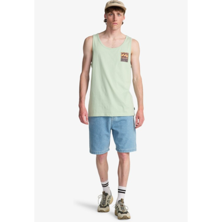 Billabong Stamp Tank Top - Vintage Green